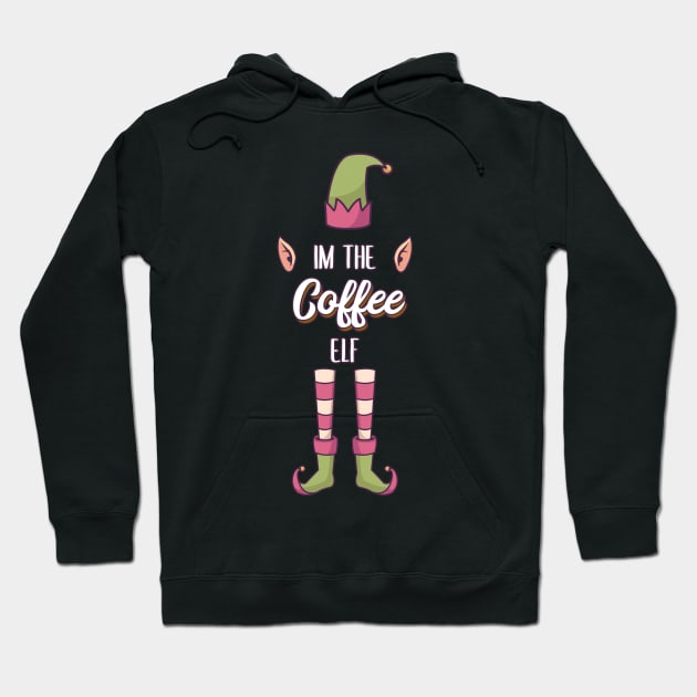 Im the Coffee Elf Family Matching Christmas Gift Hoodie by MGO Design